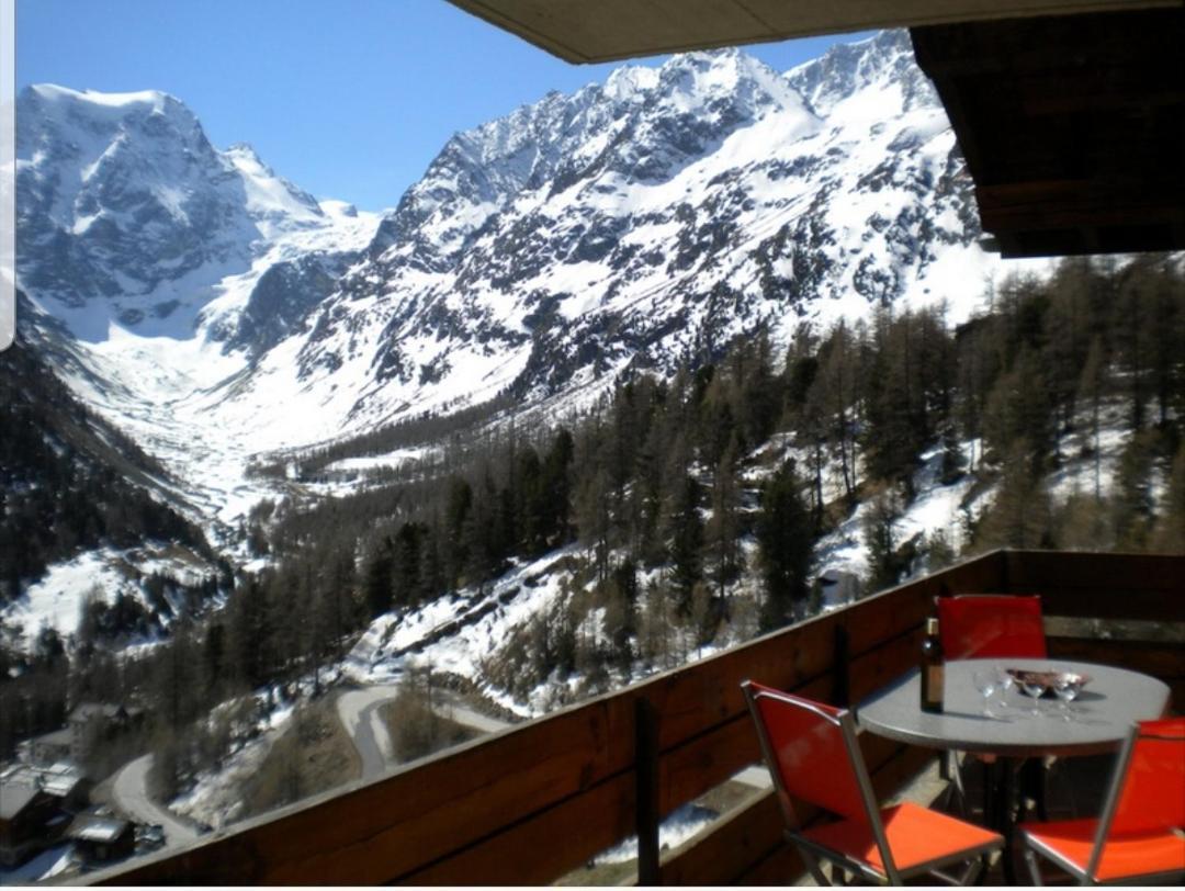 Le Panorama - Appartement à Arolla face aux montagnes à 150m des pistes Evolène Exterior foto