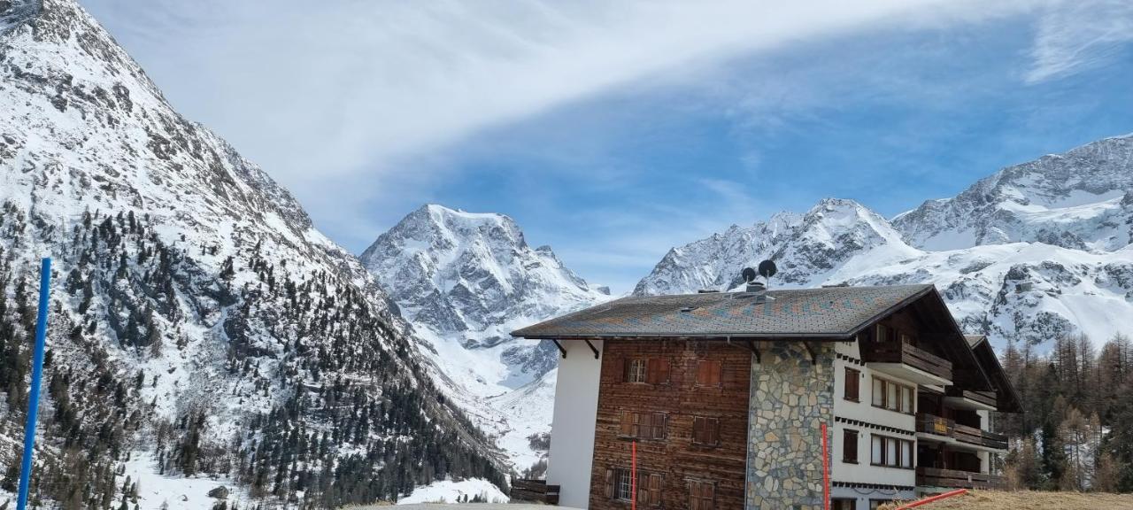 Le Panorama - Appartement à Arolla face aux montagnes à 150m des pistes Evolène Exterior foto