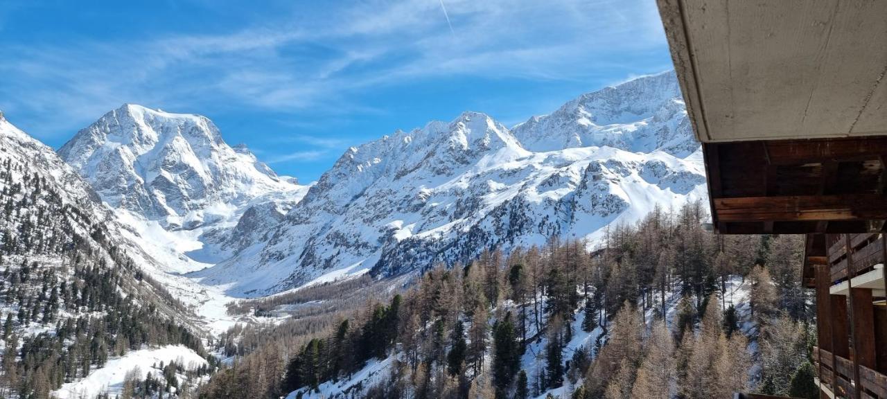 Le Panorama - Appartement à Arolla face aux montagnes à 150m des pistes Evolène Exterior foto