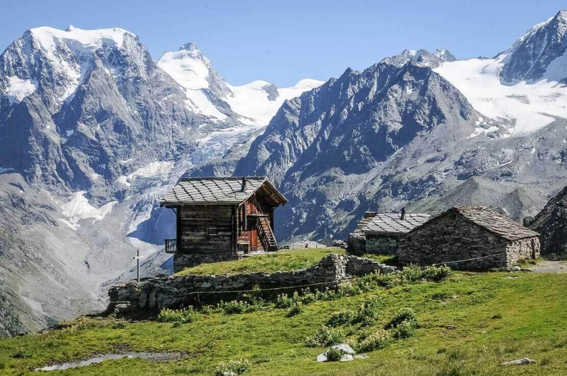 Le Panorama - Appartement à Arolla face aux montagnes à 150m des pistes Evolène Exterior foto