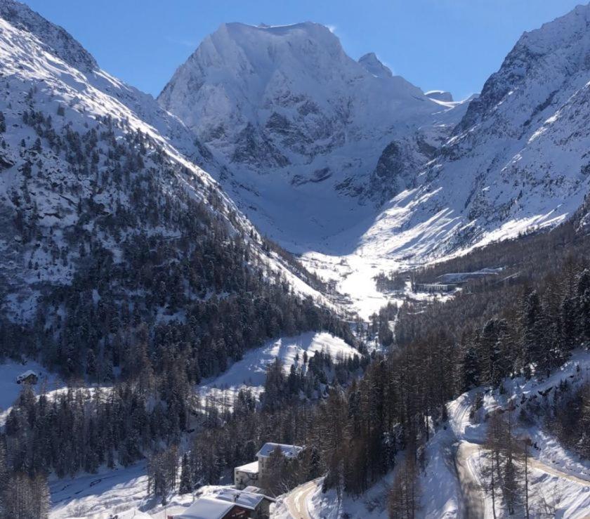 Le Panorama - Appartement à Arolla face aux montagnes à 150m des pistes Evolène Exterior foto