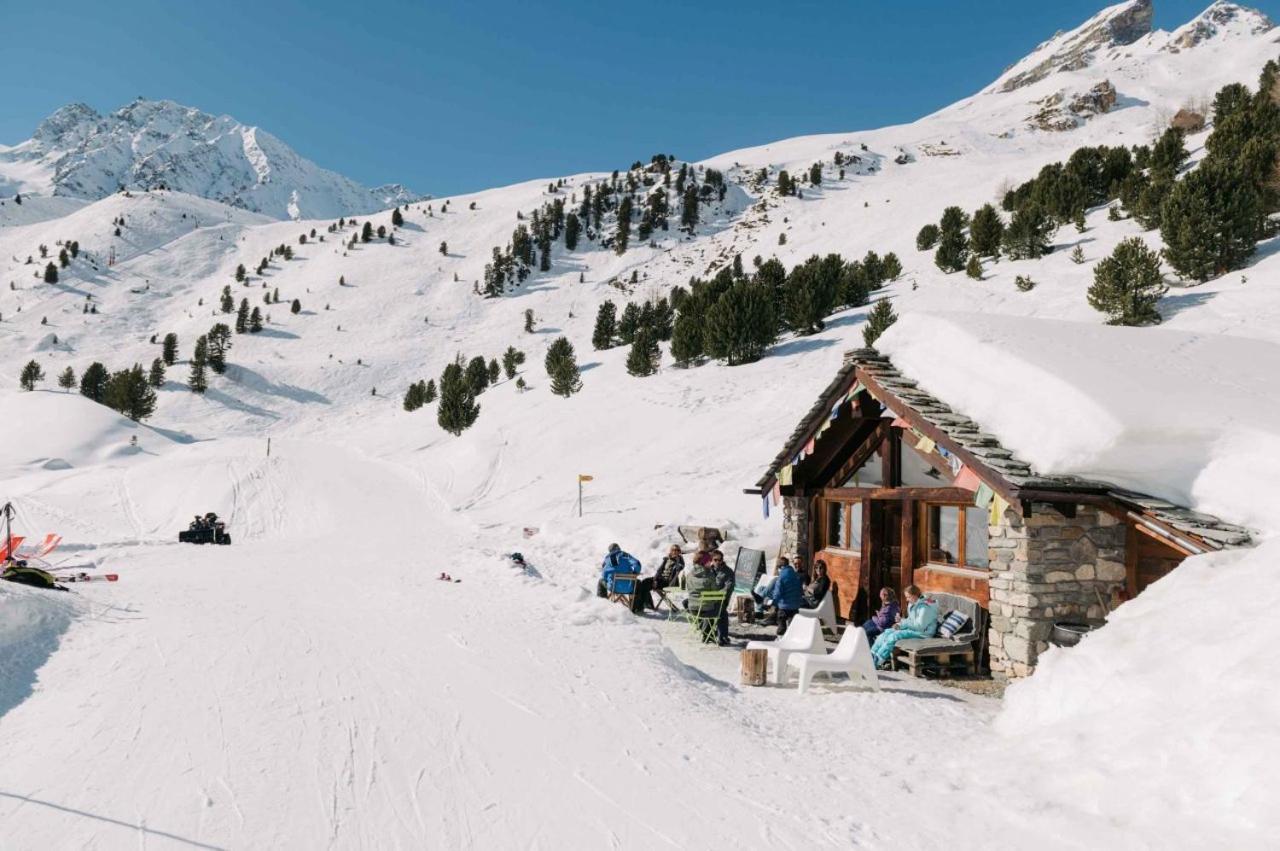 Le Panorama - Appartement à Arolla face aux montagnes à 150m des pistes Evolène Exterior foto