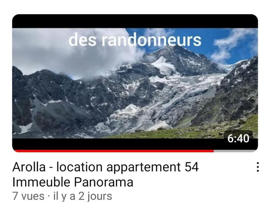 Le Panorama - Appartement à Arolla face aux montagnes à 150m des pistes Evolène Exterior foto